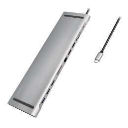 LogiLink UA0373 - Przewodowy - USB 3.2 Gen 1 (3.1 Gen 1) Type-C - 100 W - 3,5 mm - 10,100,1000 Mbit/s - Aluminiowy