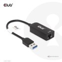 Karta sieciowa USB CLUB3D CAC-1420 (USB 3.2 Gen1 Type A to RJ45 2.5Gbps Adapter)