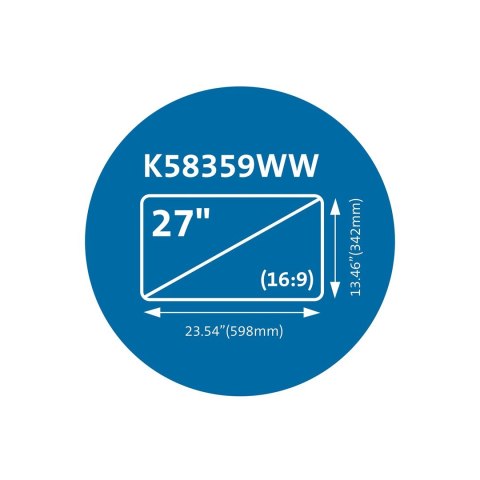 Filtr prywatności Kensington MagPro do monitorów 27 cali