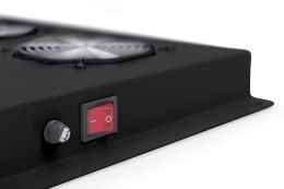 Digitus Panel wentylacyjny 19'' dla szaf serwerowych serii Unique, 4 x wentylator, termostat, czarny