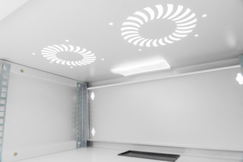 Szafa sieciowa wisząca 19" 4U, SOHO 241 x 540 x 400 mm, drzwi szyba, szary, niezłożona, 60kg