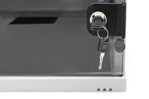 Szafa sieciowa wisząca 19" 4U, SOHO 241 x 540 x 400 mm, drzwi szyba, szary, niezłożona, 60kg