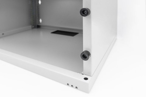 Szafa sieciowa wisząca 19" 4U, SOHO 241 x 540 x 400 mm, drzwi szyba, szary, niezłożona, 60kg