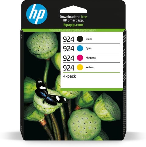 Tusz HP 924 - 4er-Pack - czarny, żółty, cyan, magenta - oryginalny - atrament