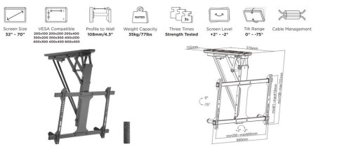 Biurko Equip model 650610 32' - 65'
