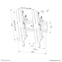 Uchwyt TV Neomounts WL35S-850BL12 165,1cm 65" Czarny