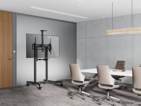 Uchwyt na stojak podłogowy Equip 55-100"/1TFT 120kg 1Półka lite Sprzedaż detaliczna (650633)