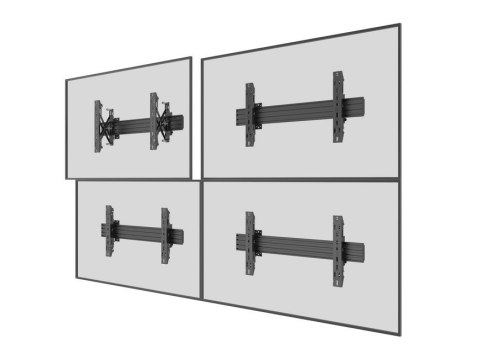 Uchwyt ścienny Equip 32"-65"/30kg 1TFT 1Gelenk Push-In-Pop czarny
