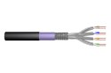 Digitus Kabel instalacyjny zewnętrzny suchy kat.7, S/FTP, AWG 23/1, PE, 100m, czarny, szpula