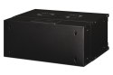 Szafa sieciowa wisząca 19" 4U, SOHO PRO 240 x 540 x 400 mm, drzwi szyba, czarny, niezłożona, 60kg