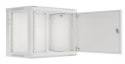 Szafa instalacyjna Rack wisząca 19" 9U 600x450 szara drzwi metalowe LANBERG (Flat Pack)