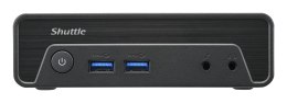Shuttle Nano PC NE10N, Intel N 100, 1x HDMI, 1x DP, 6x USB, 1x LAN, bez wentylatora, ciągła praca 24/7, w tym VESA, komputer PC 