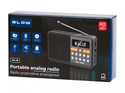 BLOW Radio przenośne analogowe AM/FM Bluetooth RA18