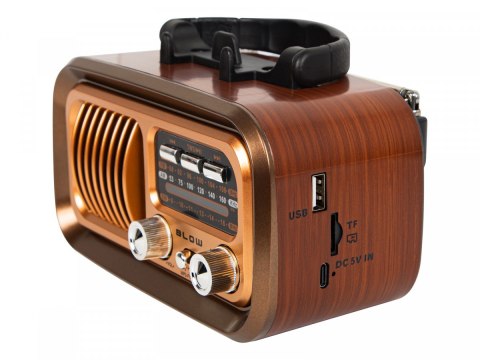 BLOW Radio przenośne analogowe AM/FM RA16 solarne