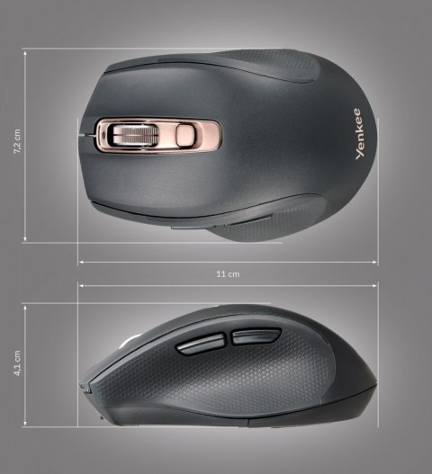 YENKEE Mysz bezprzewodowa Dual Bluetooth + USB A/C YMS 2090 NEO PRO