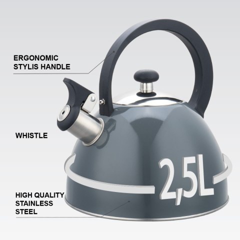 Feel-Maestro Czajnik nieelektryczny 2,5 l MR-1302-GREY