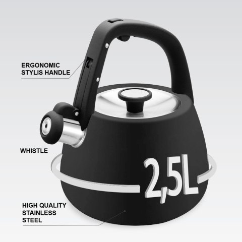 Feel-Maestro Czajnik nieelektryczny 2,5 l MR-1318-BLACK