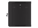 SZAFA INSTALACYJNA RACK WISZĄCA 19" 9U 600X450 CZARNA DRZWI PERFOROWANE LANBERG (FLAT PACK)
