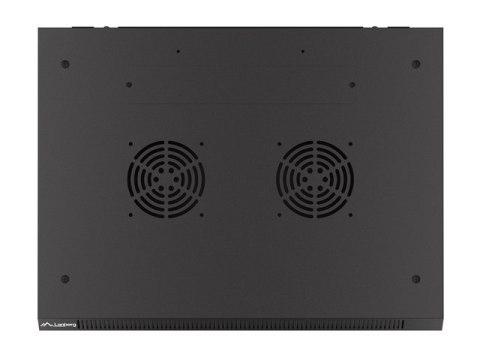 SZAFA INSTALACYJNA RACK WISZĄCA 19" 9U 600X450 CZARNA DRZWI PERFOROWANE LANBERG (FLAT PACK)