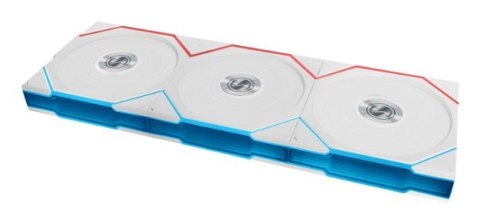 Wentylator Lian Li UNI FAN TL, ARGB, PWM, 3-pak - odwrotne ostrze, 120mm, biały