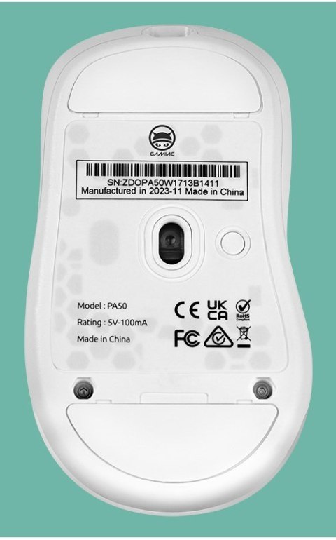 Mysz gamingowa GAMIAC PA50 - biała