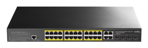 Switch CUDY GS2028PS4-300W 24-Port Gigabit L2 Managed PoE+ 300W 4x Gigabit Combo Ports