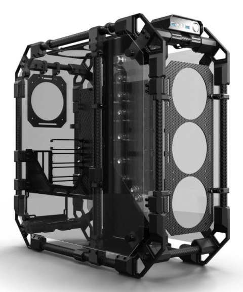 Obudowa Alphacool Apex Pro Skeleton Full Tower Czarny, Węgiel