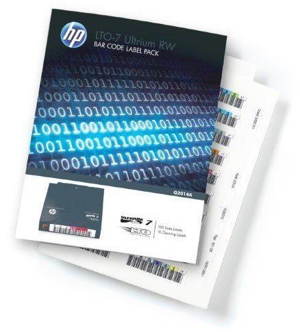 Hewlett Packard Enterprise Pakiet etykiet LTO-7 Ultrium RW Q2014A
