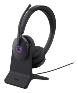 Słuchawki Yealink BH74 + Stand UC USB-C/A USB Type-C / USB Type-A Bluetooth Podstawka do ładowania Czarne (1208684)