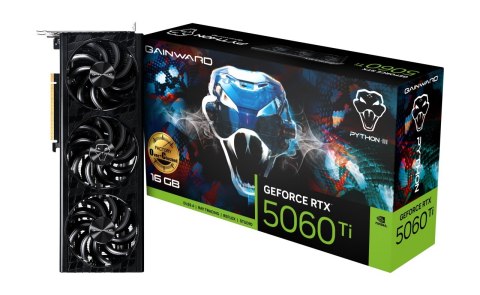 Karta graficzna Gainward RTX5060Ti Python III OC 16GB GDDR7 HDMI 3xDP