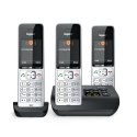 Telefon bezprzewodowy Gigaset 500A Comfort Trio - Automatyczna sekretarka - ECO DECT\GAP\CAT-iq - Srebrny + 2 dodatkowe słuchawk