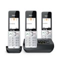 Telefon bezprzewodowy Gigaset 500A Comfort Trio - Automatyczna sekretarka - ECO DECT\GAP\CAT-iq - Srebrny + 2 dodatkowe słuchawk