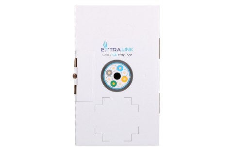Extralink EX.8710 Kabel sieciowy skrętka CAT5E FTP (F/UTP) V2 Zewnętrzny 305M