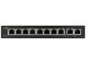 PULSAR SG108 łącza sieciowe Gigabit Ethernet (10/100/1000) Obsługa PoE Czarny