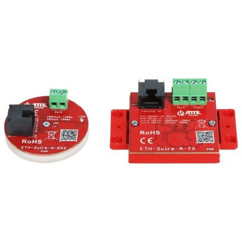 Zestaw konwerterów UTP/2-wire do transmisji LAN+PoE ETH-2WIRE-A-SET2 komplet 2 szt ATTE