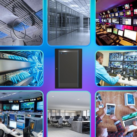 EXTRALINK SZAFA RACK STOJĄCA 22U 600X800 CZARNA