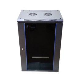 Extralink Szafa rack 15U 600x600 Czarna montowana na ścianie