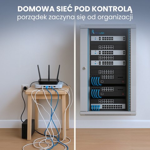 Extralink Szafa rack 15U 600x600 Szara montowana na ścianie