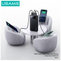 USAMS Powerbank PB80 10000mAh 20W PD 2xUSB-A + USB-C biały