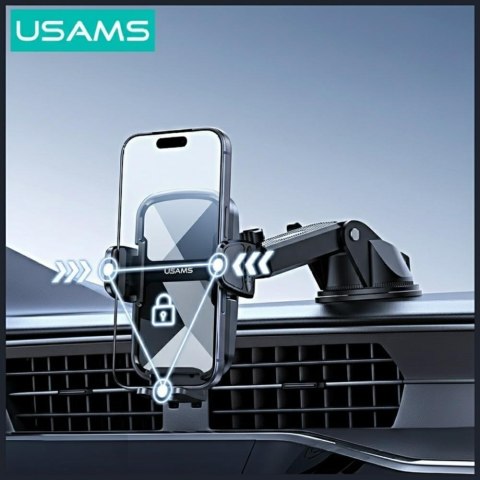 USAMS Uchwyt samochodowy ZJ086 szyba/kokpit czarny