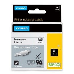 DYMO Przemysłowe Rurki Termokurczliwe- 24mm x 1,5m