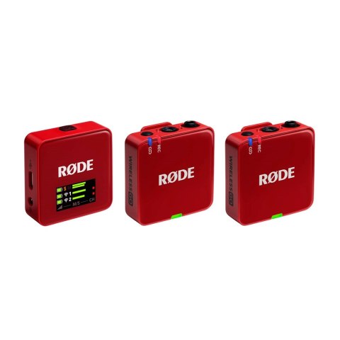RODE Wireless GO III Red - system mikrofonów bezprzewodowych (czerwony)
