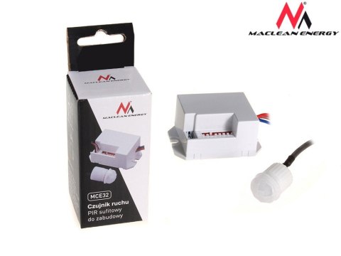 Maclean Czujnik ruchu pir z zewnętrznym sensorem 800W 360s MCE32