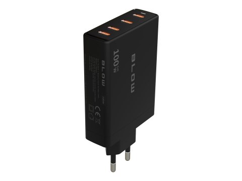 BLOW ŁADOWARKA SIECIOWA GNIAZDO USB-CX4 PD 100W GAN CZARNA