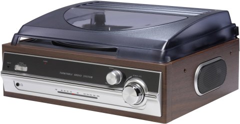 Gramofon retro Denver VPR-190MK2 z radiem i wbudowanymi głośnikami
