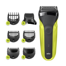 Golarka elektryczna Braun Series 3 Shave&Style 300BT, maszynka do golenia dla mężczyzn, Volt zielony, golarka foliowa, zielony, 
