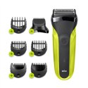 Golarka elektryczna Braun Series 3 Shave&Style 300BT, maszynka do golenia dla mężczyzn, Volt zielony, golarka foliowa, zielony, 