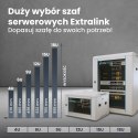 EXTRALINK SZAFA RACK WISZĄCA 6U 10" SZARA