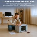 Extralink Szafa rack 6U 10" Szara montowana na ścianie