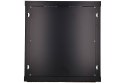 Extralink Szafa rack 12U 600x600 Czarna montowana na ścianie